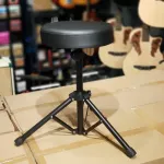 เก้าอี้กลอง McQueen ขาเหล็ก สีดำ อย่างดี ไซต์ใหญ่ แข็งแรง