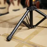 เก้าอี้กลอง McQueen ขาเหล็ก สีดำ อย่างดี ไซต์ใหญ่ แข็งแรง