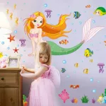 Wall sticker Little Mermaid Wall Sticker Bedroom Wall Sticker