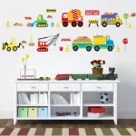 JM8269 Wall Sticker Bedroom wall sticker, construction model Wall Sticker