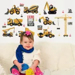 SK6076 Wall Sticker Bedroom wall sticker, construction model Wall Sticker
