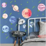 SK66007 Glow Sticker Wall sticker Bedroom wall sticker model Solar System Wall Sticker