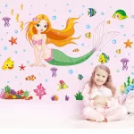 Wall sticker Little Mermaid Wall Sticker Bedroom Wall Sticker