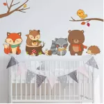 Y1580 Wall Sticker Bedroom wall sticker Fox and friends Wall Sticker
