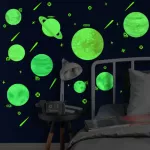 SK66007 Glow Sticker Wall sticker Bedroom wall sticker model Solar System Wall Sticker