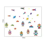 Ay7023 wall sticker Bedroom wall sticker, robot version, Wall Sticker