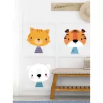 LM70733 Wall Sticker Bedroom wall sticker, tiger, cat, Wall Sticker