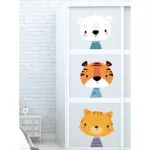 LM70733 Wall Sticker Bedroom wall sticker, tiger, cat, Wall Sticker