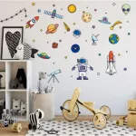 KM221 Wall Sticker Bedroom wall sticker Wall Sticker Space Pilot