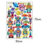 Ay7023 wall sticker Bedroom wall sticker, robot version, Wall Sticker