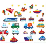 Wall sticker Bedroom wall sticker, train model, Wall Sticker