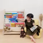 ชั้นวางหนังสือ ไม้แท้ ไม่บวมน้ำ ช่วยจัดเก็บหนังสือให้เป็นระเบียบ