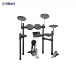 Yamaha® กลองชุดไฟฟ้า รุ่น DTX452K แบบ 4 กลอง 3 แฉ กระเดื่องจริง / สแนร์ 3 เซ็นเซอร์ Electric Drum Kit + แถมฟรีพรมกลอง