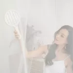 แบบพกพาไฟฟ้ายุง Swatter Mini USB ชาร์จฤดูร้อนที่มีประสิทธิภาพ Fly Swatter บ้านดักแมลงแมลงแร็กเก็ต Bug Zapper