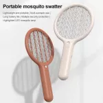 แบบพกพาไฟฟ้ายุง Swatter Mini USB ชาร์จฤดูร้อนที่มีประสิทธิภาพ Fly Swatter บ้านดักแมลงแมลงแร็กเก็ต Bug Zapper