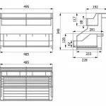 VRH Multipurpose shelves+Knife plugs, Stainless steel cutter HW106-W106Y3