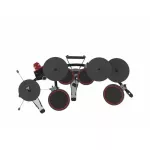 HAMPBACK MK-7X กลองไฟฟ้าหนังมุ้ง มีขาไฮแฮทจริง ครบชุด + ฟรี ไม้กลอง,  รับประกันศูนย์1ปี Music Arms MK-7X