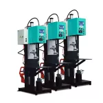 Vertical horizontal welding machine Automatic welding of the oil tank nozzle