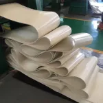 White rubber conveyor belt The product is made according to the request. Custom conveyor belt
