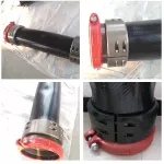 ข้อต่อสวมเร็วร่อง ข้อต่อพิเศษสำหรับท่อส่งน้ำโพลียูรีเทน ข้อต่อซ่อมท่อ