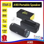 MIFA A90 Bluetooth speaker for the party has a built -in battery, waterproof, and LED light effects are guaranteed by 1 year Thai center!