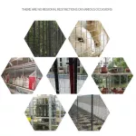 JT09 Rusty Wire Rusty Galvanized Eye Wire 1 inch 1.2 mm Length 10-30 meters / 90cm-120cm Height Steel Bird Cage Nok Nok Jade Parrot Marcore