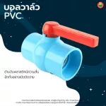 บอลวาล์ว พีวีซี PVC แบบสวม BALL VALVE PVC สีฟ้า ก้านแดง ก๊อก วาล์ว เปิด-ปิด น้ำ มิตสห