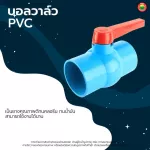 บอลวาล์ว พีวีซี PVC แบบสวม BALL VALVE PVC สีฟ้า ก้านแดง ก๊อก วาล์ว เปิด-ปิด น้ำ มิตสห