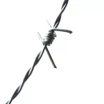 Barbarm coated with hot galvanized galvanized, rust number 16, length 200m / number 14, length 120m Barbed wire surrounded the fence Double barbed wire