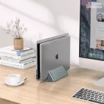 ขาตั้งแล็ปท็อปแนวตั้ง รองรับ iPad หรือแล็ปท็อป ในแนวตั้งทำให้เดสก์ท็อปของคุณเป็นระเบียบเรียบร้อยและช่วยจัดระเบียบอย่างดีให้โต๊ะทำงานของคุณ สามารถรองร