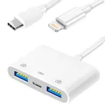 Schlangen 2usb OTG HUB LIGHTNING, Type-C USB converter for mobile phones, tablets, otg-2USB