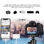 Schlangen 2usb OTG HUB LIGHTNING, Type-C USB converter for mobile phones, tablets, otg-2USB