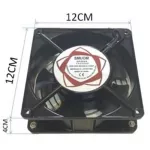 พัดลมระบายความร้อน ไฟ AC 220-240 V สายยาว 1.5 M Black