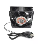 พัดลมระบายความร้อน ไฟ AC 220-240 V สายยาว 1.5 M Black