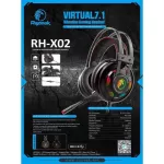 RAZEAK gaming headphones 7.1 RH-X02 Virtual E-Sport Headset