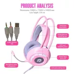 Oker Headset x99 แจ๊ค 3.5” มีดำ / ชมพู งานดี เสียงดีๆสวยมากๆ มีไฟที่หูครอบสวยเลยย+พร้อมไมค์