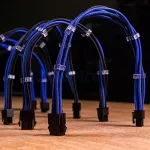 CABLE CM Sleeved Extension Kit 30cm Black/Blue By JD SuperXstore