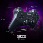 Nubwo NJ-43 Sequential Gaming Controller จอยสติ๊กสำหรับเล่นเกม ระบบสั่นสองชั้น เพิ่มความสมจริงในการเล่น รับประกัน 1 ปี