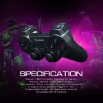 Nubwo NJ-43 Sequential Gaming Controller จอยสติ๊กสำหรับเล่นเกม ระบบสั่นสองชั้น เพิ่มความสมจริงในการเล่น รับประกัน 1 ปี