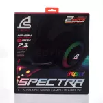 HEADSET 7.1 SIGNO E-SPORT HP-824 SPECTRA RGB สีดำBy JD SuperXstore