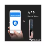 WINMAX D704B Digital Gate Scanning Fingerprint Controlled via smartphone 5in1