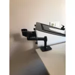 【เงินเพียงส่งจากประเทศไทย】XSJ8012CT อลูมิเนียมสก์ท็อปเมาคู่ใช้ 17-27 นิ้วจอภาพสนับสนุน 17 นิ้วผู้ถือแล็ปท็อปกลฤดูใบไม้ผลิแขนโน๊ตบุ๊ค