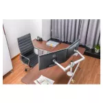 【Send from Thailand】 OA-4S Aluminum alloy, desktop, double sleeves, two-inch, 14-27 inches, LED LCD, Rotary arm screen, standing base