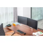 【Send from Thailand】 OA-4S Aluminum alloy, desktop, double sleeves, two-inch, 14-27 inches, LED LCD, Rotary arm screen, standing base