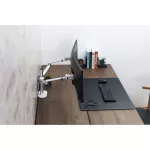 【ส่งจากไทย】OL-2 อลูมิเนียมความสูงปรับ 17-32 นิ้วหน้าจอคู่ผู้ถือจอแสดงผลเต็มเคลื่อนไหวตรวจสอบ M Ount B Racket สก์ท็อปยืน