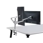 【ส่งจากไทย】OL-2 อลูมิเนียมความสูงปรับ 17-32 นิ้วหน้าจอคู่ผู้ถือจอแสดงผลเต็มเคลื่อนไหวตรวจสอบ M Ount B Racket สก์ท็อปยืน