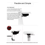 Kesrer-X multi-function moving the laptop table beside the bed, a tablet tab, lazy, lifting long arms, mobile phone, notebooks