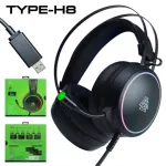 EGA TYPE H8 Gaming Headset 7.1 Virtual Surround Headphones for RGB Light Games