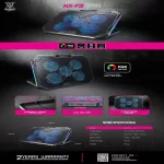 Nubwo Notebook fan RGB NX-F1 Subzero, NX-F2 Sinel, NX-F3 Gaming Cooling Pad, 2-year center insurance