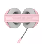 Marvo HG8936 หูฟังเกมมิ่ง Gaming Headphone สีชมพูขาวสุดน่ารัก สาย USB+3.5